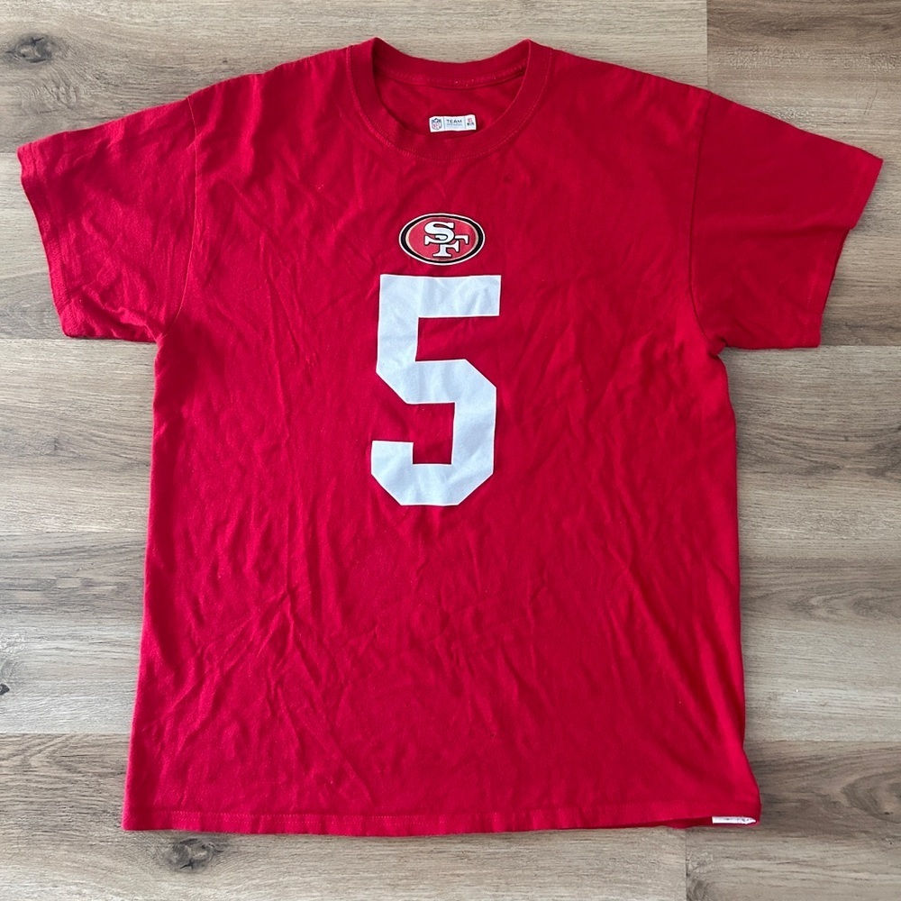 NFL 49ers Men’s T-Shirt, Trey Lance #5- USED